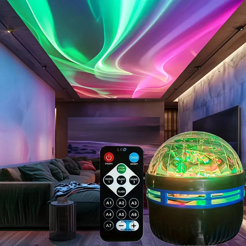 LED Sterrenhemel Nachtlampje RGB - 7 Modi USB met Afstandsbediening en Auto Rotatie