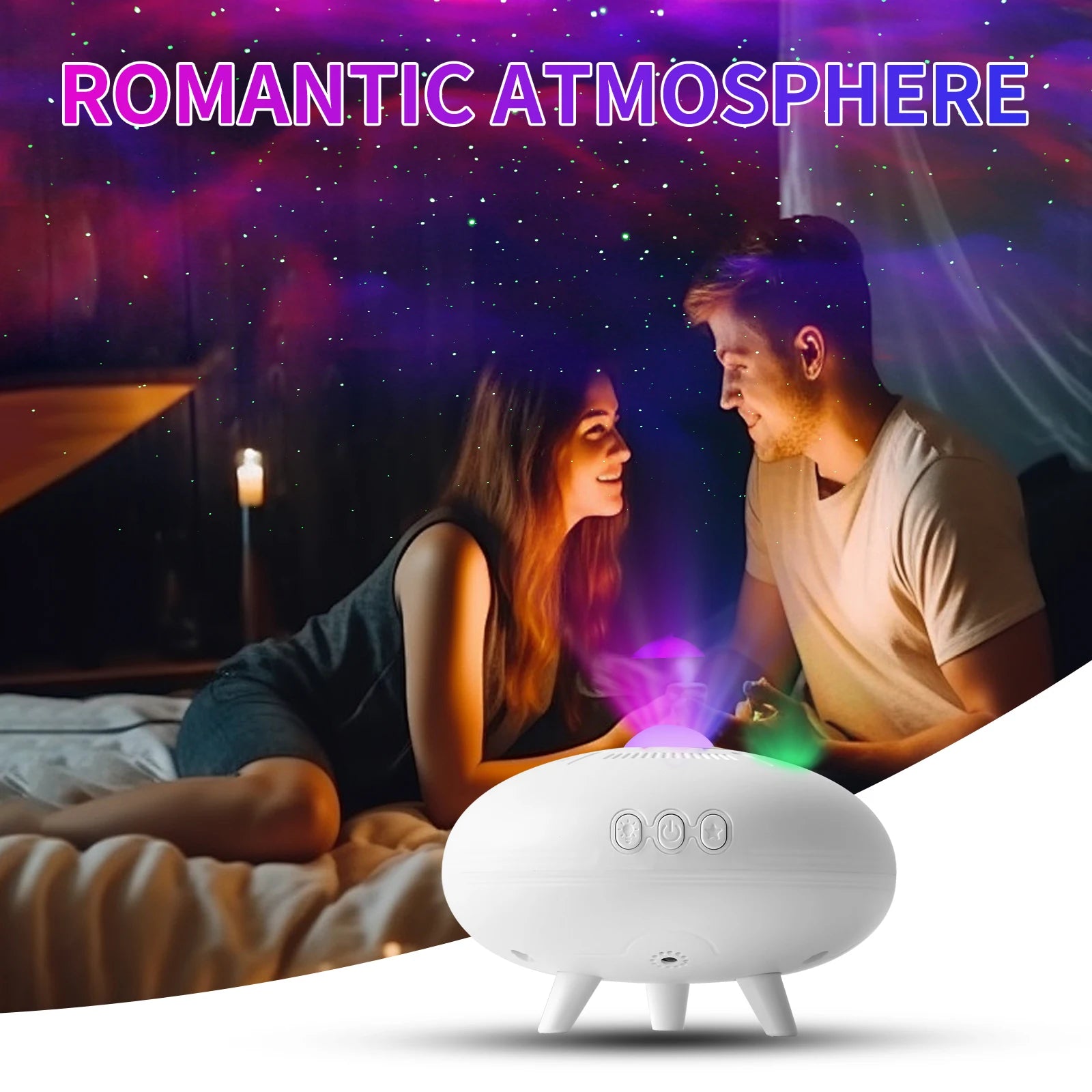 UFO Galaxy Projector - Sterrenhemel Nachtlampje voor Slaapkamer Decoratie