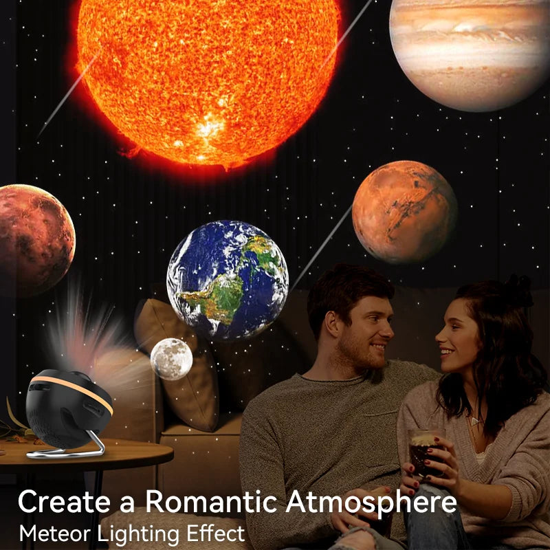 Galaxy Projector 12-in-1 met Meteor en 13 Ruimte Films - Planetarium Nachtlampje