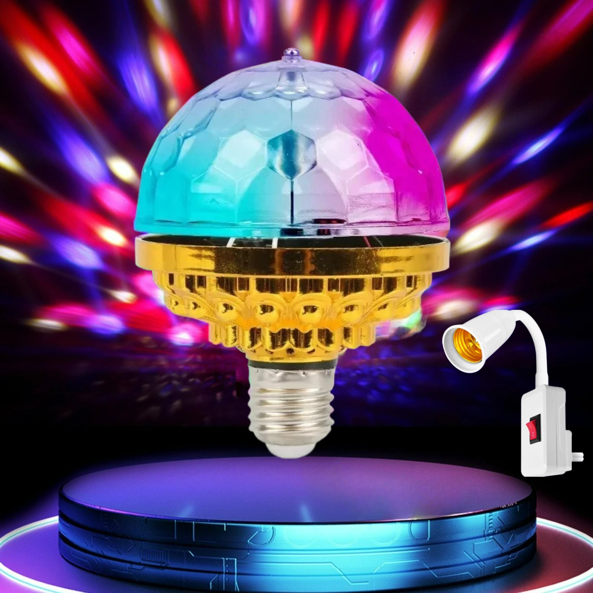 LED Disco Ball Stage Light - 360° Roterende USB Party Verlichting voor DJ en Feesten