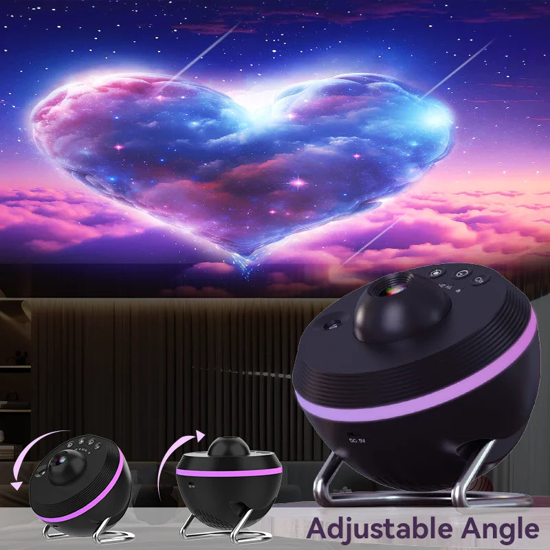 Galaxy Projector 12-in-1 met Meteor en 13 Ruimte Films - Planetarium Nachtlampje