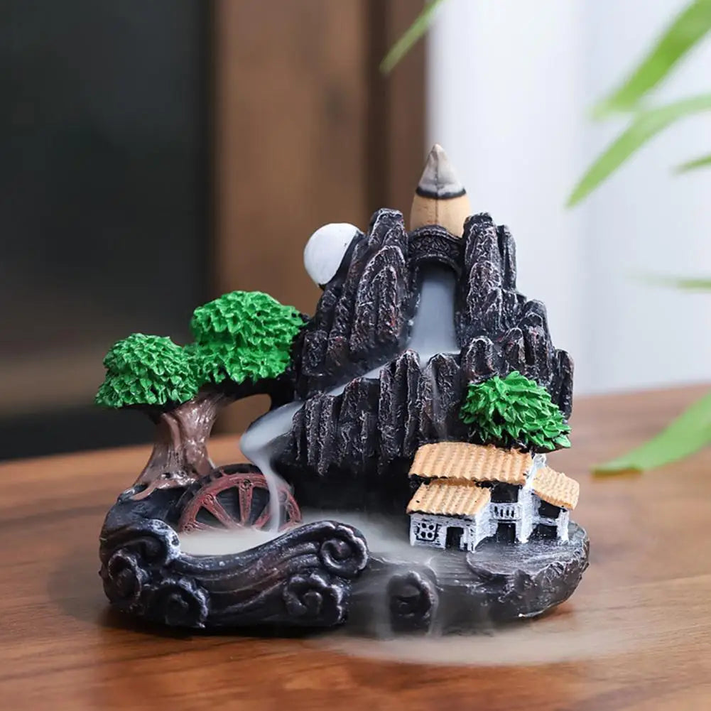 Wierook Brander Bergen Rivier Waterval - Backflow Aroma Rook Zen Houder Decoratie voor Thuis
