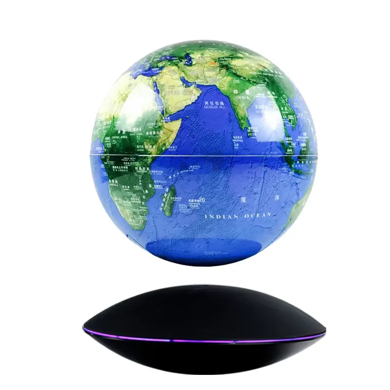 3D Painting Magnetic Levitating 14CM Moon Lamp Levit Floating Moon Light LED Smart Desk Lamp Office Home Decor Creative Gift