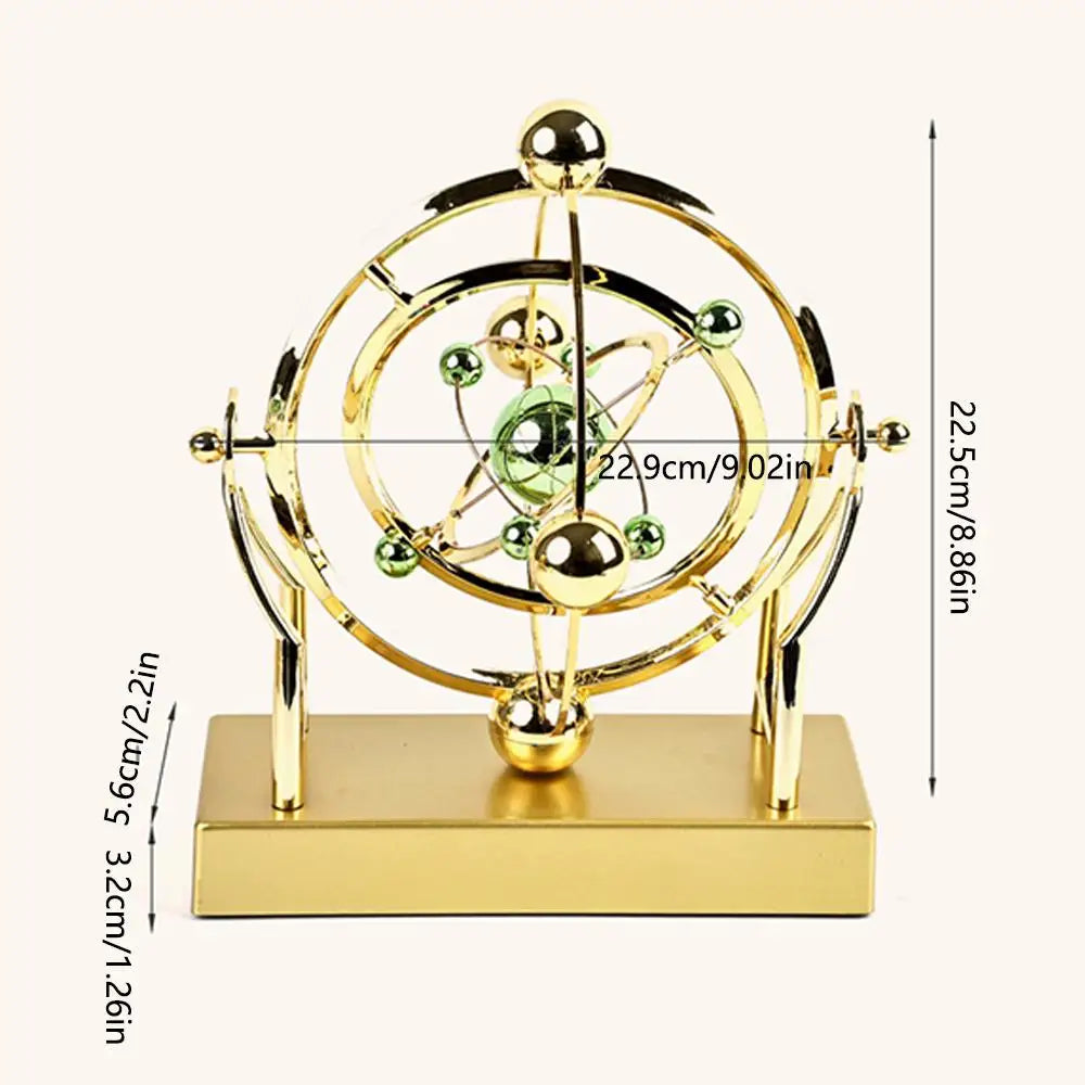 Hemelse Baan Slinger Perpetual Motion Machine - Kinetische Kunst Bureau Decoratie Astronomie Model voor Thuis Kantoor Roterende Sculptuur