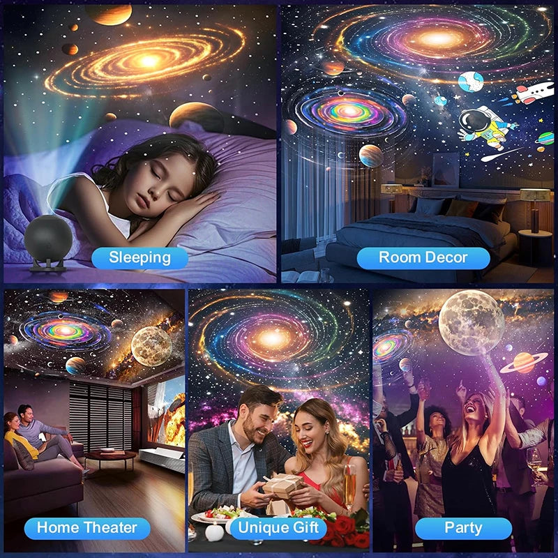 Planetarium Projector met 12 Beeldschijven - Galaxy Sterrenhemel Nachtlampje voor Slaapkamer