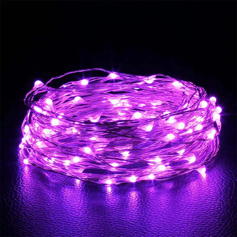 LED Fairy Lights Koperdraad - 1m 2m 3m 5m 10m Batterij Snoerverlichting voor Slaapkamer Tuin Bruiloft Decoratie