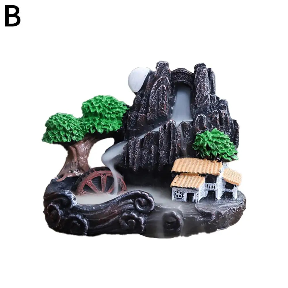 Wierook Brander Bergen Rivier Waterval - Backflow Aroma Rook Zen Houder Decoratie voor Thuis