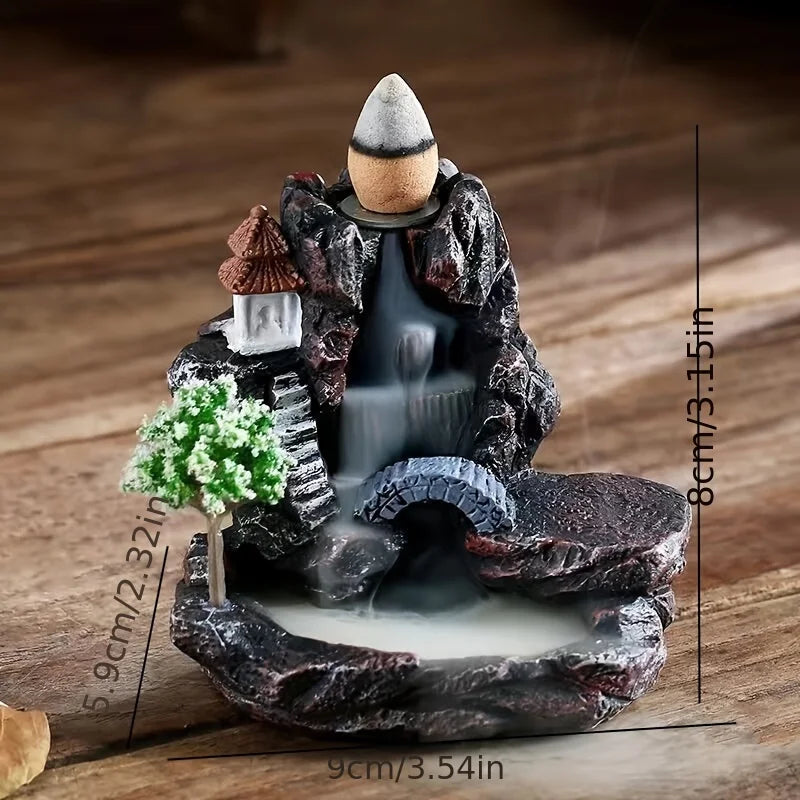 Backflow Wierook Houder Waterval Model 2 - Wierookbrander Thuis Decoratie Aromatherapie Ornament