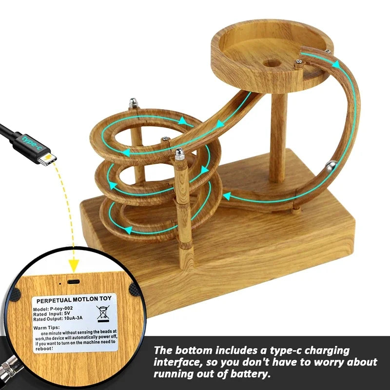 Kinetische Orbitale Perpetual Motion Slinger Model 12 - Roterende Astronomie Decoratie Bureau Speelgoed Kantoor Thuis