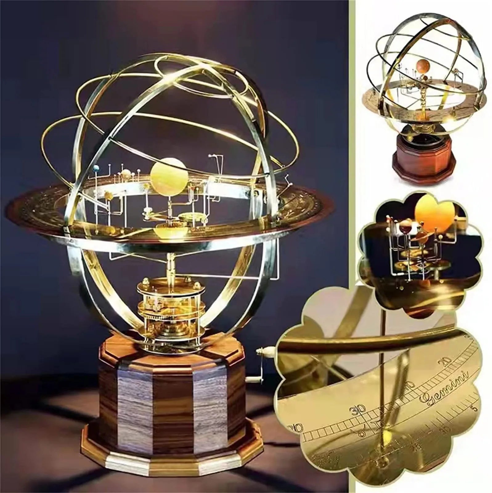 Kinetische Orbitale Perpetual Motion Slinger Model 3 - Roterende Astronomie Decoratie Bureau Speelgoed Kantoor Thuis