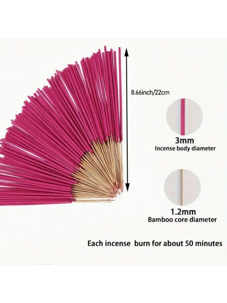 16 color multi flavor premium bamboo incense stick - long-lasting aroma, safe and non irritating, perfect for fishing, terrace t