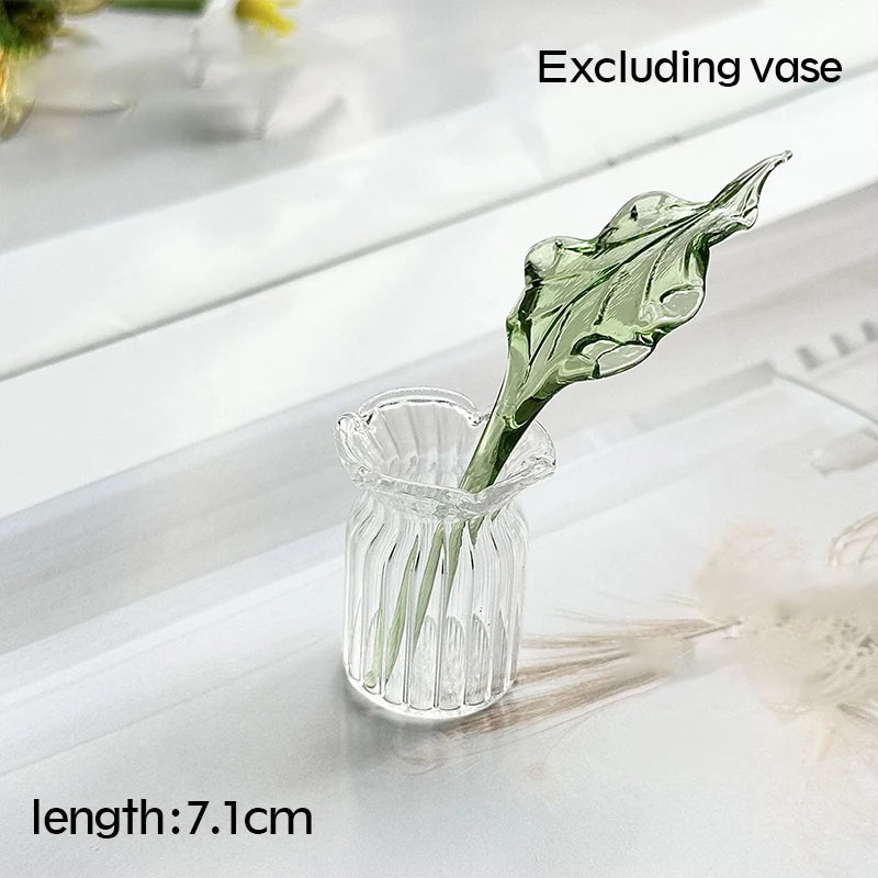 Tulp Glazen Ornament - Gesimuleerde Bloem Boeket Cadeau Healing Series Vriendin Lente Decoratie
