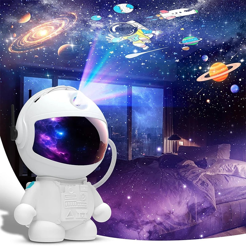 Astronaut Planetarium Projector met 12 Beeldschijven - Galaxy Nachtlampje LED Ruimte Decoratie