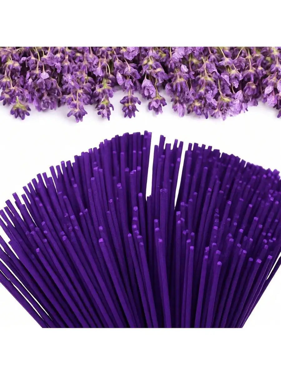 50/80pcs lavender incense sticks with long-lasting fragrance, suitable for families, yoga studios, and holiday gifts