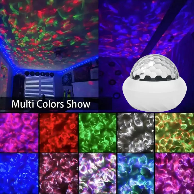 Northern Light Projector RGB - 360° Aurora Projectie Lamp met Afstandsbediening USB